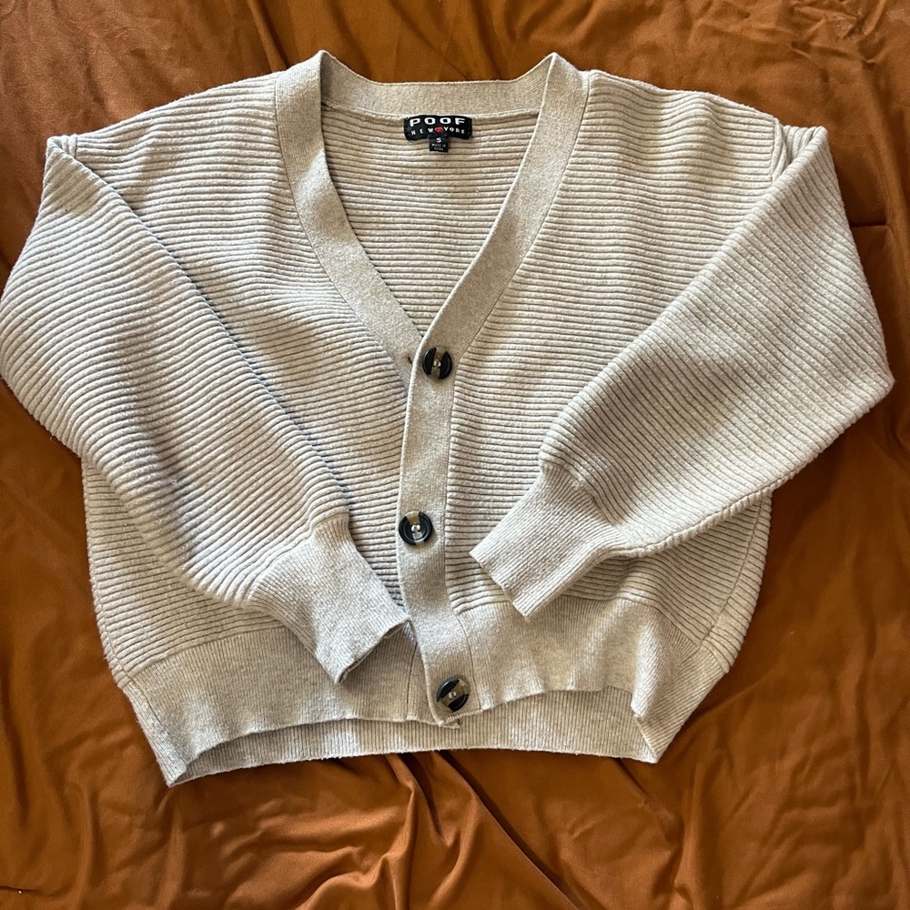 Tan cropped sweater